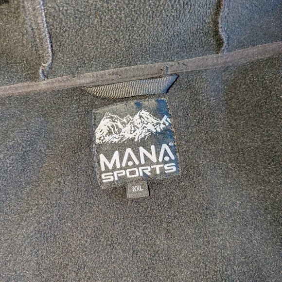 Mana Men's Hooded Gray Softshell Jacket XXL - Picture 8 of 12